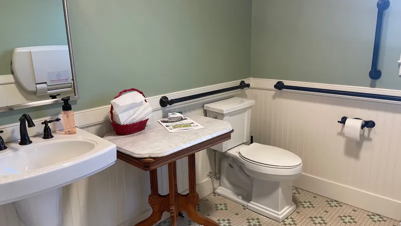 Modern Restrooms inside Niles-Barnard House