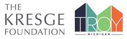 The Kresge Foundation and City of Troy Michigan logos
